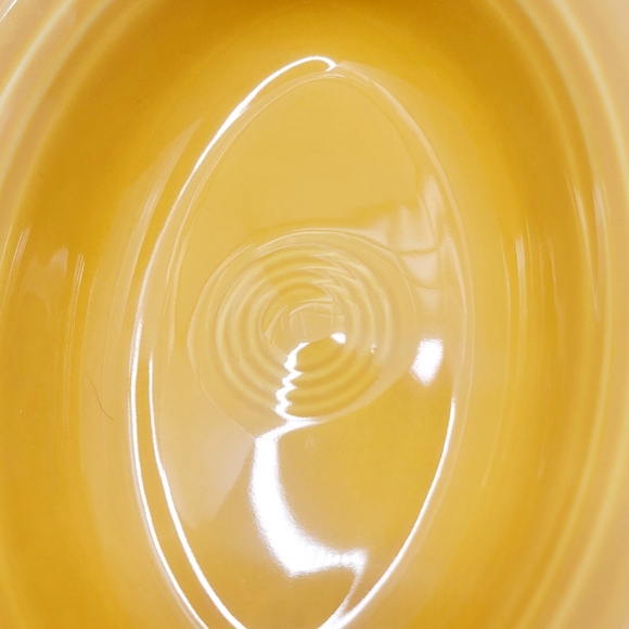 Fiesta 13 oz Oval Casserole individual Dish Daffodil Yellow Handles - Picture 5 of 7
